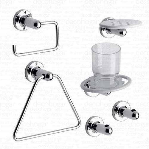 Accesorios De Baño Kit Set Juego Fv Allegro 6 Piezas 0179.06