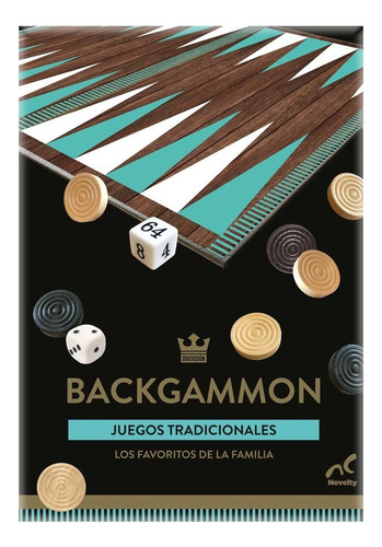 Juego De Mesa Novelty Backgammon Clásico Estrategia 12