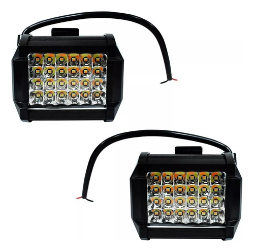 Par Faros 24 Led Bicolor Auxiliar Dually Con Estrobo