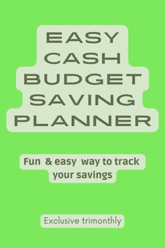 Easy Cash Budget Saving Planner: Fun & Easy Way To Track You