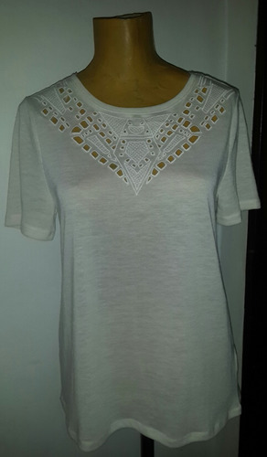 Remera Con Encaje . H & M.t S.medidas.san Isidro