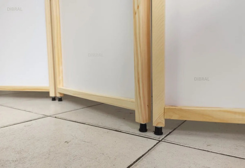 Imagen 2 de 5 de Biombo Plegable Separador Ambiente Divisor De 4 Hojas
