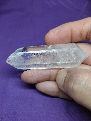 Cuarzo Cristal Biterminal De 7,6 Cms X 2,6cms 55 Gramos
