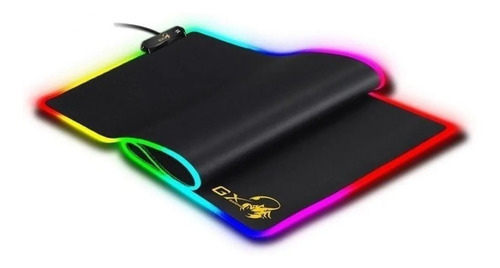 Mouse Pad Gamer Gx Genius 800s Rgb 80cm X 30cm Large Usb Color Negro