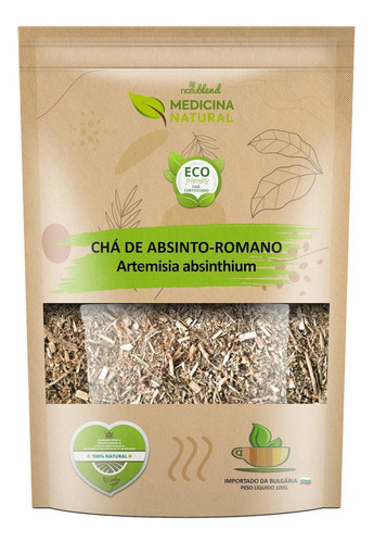 Chá De Absinto Romano Importado 100g Medicina Natural