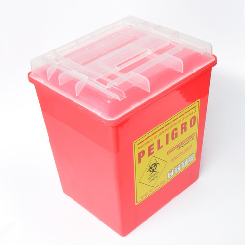 Contenedor Para Punzocortantes Rpbi 8 Lts + Jeringas 5ml
