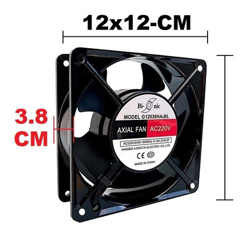 Ventilador Para Inversor Maraga Mgs-200 220v 0.14a 12x12cm