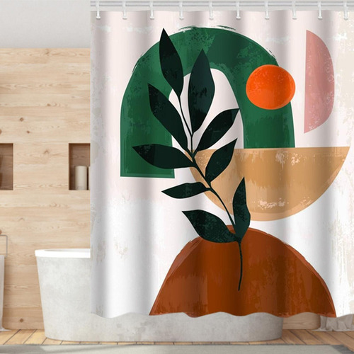 Mz Cortina De Ducha Liner Fibra De Poliéster Decoración A