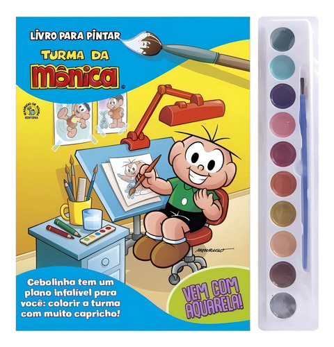 Livro Turma Da Monica Livro Para Pintar 02 - Cebolinha