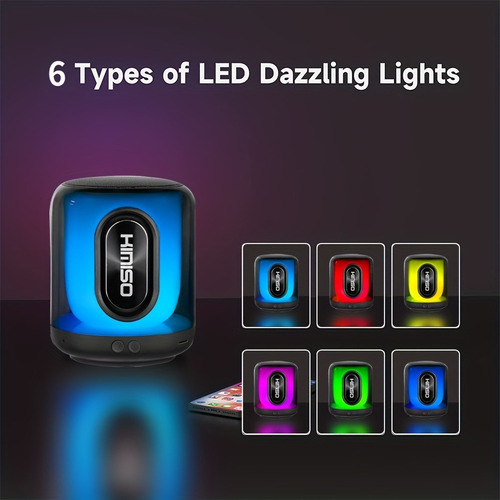 Bluetooth Mini Kimiso-a8 Mini - Subwoofer, Luces Led, Portát