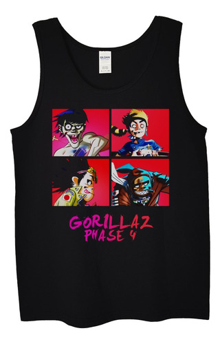 Polera Musculosa Gorillaz Phase 4 Rock Abominatron