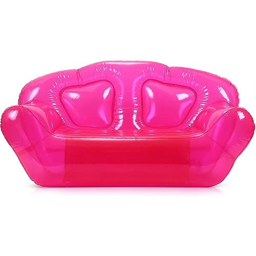 Transparent Clear Inflatable Sofa Seat Double Person Bl...