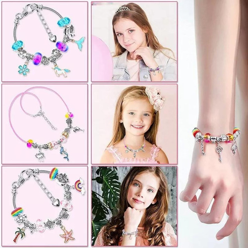 Kit Para Hacer Pulseras,115 Pzs, Cuentas Para Hacer