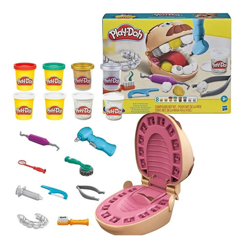 Playdough Hasbro Play Doh Toying Dentist, 18 piezas