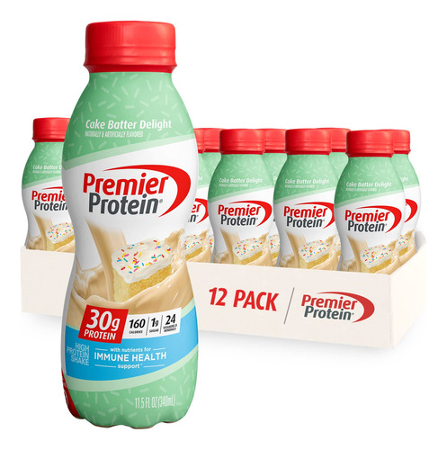 Premier Protein - Batido De Protena Sabor A Masa De Pastel, 