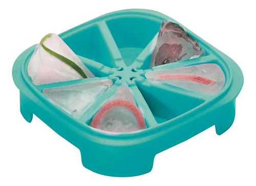 Cubetera Gajito Tupperware Premium Hielera Cubitos Hielos Turquesa