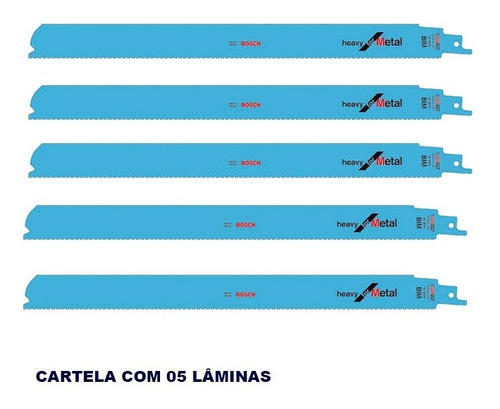 Lâmina Serra Sabre Bosch 1226bef 5 Unidades Maquifer