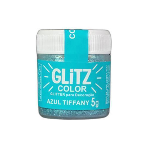 Glitter Para Decoração Glitz Color - Azul Tiffany
