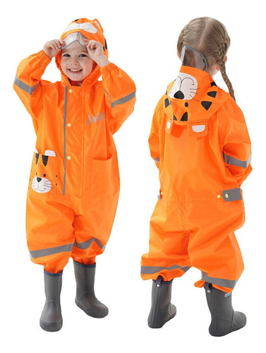 Capa De Chuva Infantil Capa Impermeável Poncho Fato De Chuva