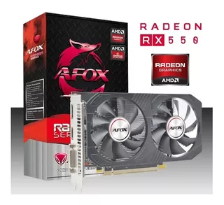 Afox Radeon Rx 550 4gb Gddr5 128-bit Dp/hdmi/dvi-d Pcie3.0