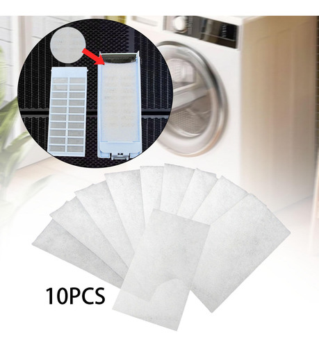 Paquete De 10 Filtros Para Lavadora, Accesorios De Algodón