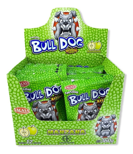 Pastillas Acidas Bulldog Caja X12 Un. - Dulsisa