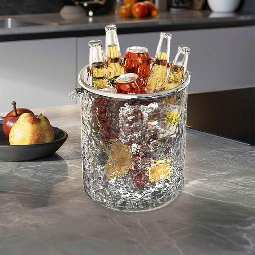 De Bebida De Cubo De Hielo Con Mango, Mantiene De S Gris