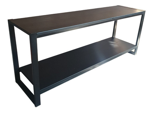 Mueble Rack Tv Industrial Hierro Madera 140x40x60 Moderno