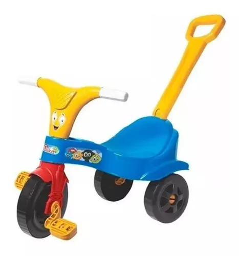 Motoca Infantil Azul Diversão Triciclo Criança Pedalar Bebe