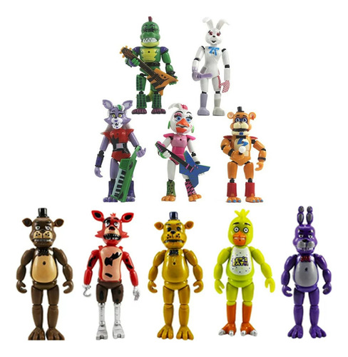 10 Figuras De Acción Five Nights At Freddy's Fnaf, Regalo Pa