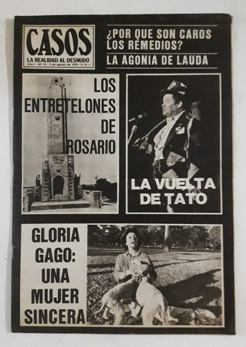 Revista Casos La Realidad  Al Desnudo N°14 Año 1976 