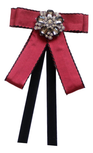 Broche De Cinta De Pajarita, Alinate De La Corbata Del Rojo