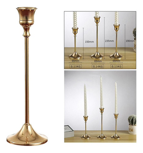 Candelabros Altos De Oro For Candelabros De Mesa L