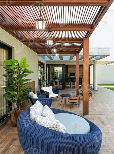 Lustre Pendente Sextavado L1c Ouro Velho Com 50cm Corrente