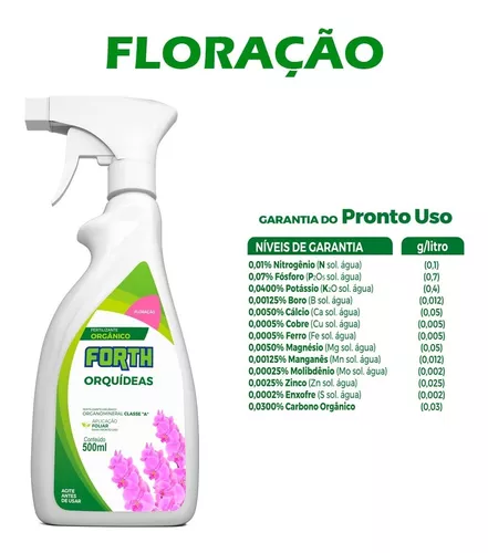 Fertilizante Adubo Forth Orquídeas Floração E Manutenção