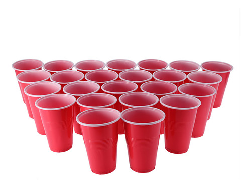 O Conjunto Beer Pong Inclui 24 Copos Vermelhos E Jogo De Pin
