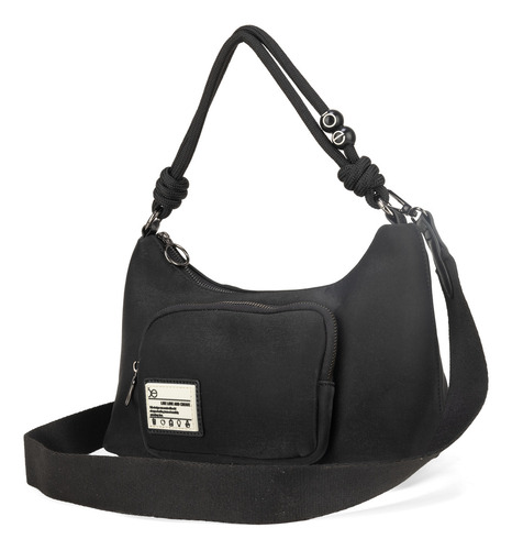 Bolsa Hobo Cloe Noukoni I Mediano Color Negro