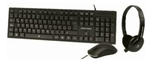 Perfect Choice Kit De Auriculares, Teclado Y Mouse Con Cable