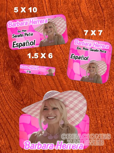 Etiquetas Escolares - Pack Editables Pptx 2023