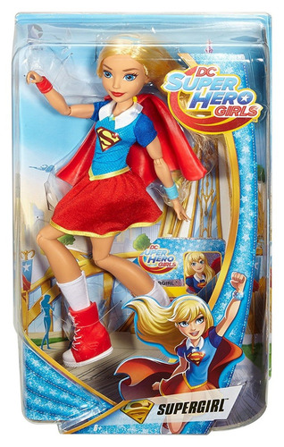 Supergirl Dc Super Hero Girls Mide 30 Cm Articulada Mattel