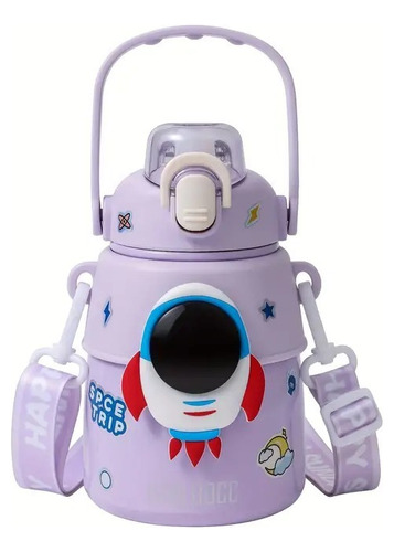 Termo Pitillo 850 Ml Acero Inoxidable Infantil Diseño 28 Oz