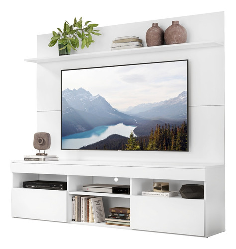 Mueble De Tv 65 Pulgadas Con Dos Puertas Y Una Repisa