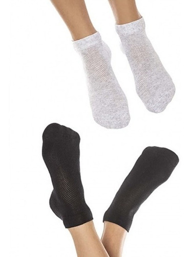 Imagen 1 de 7 de Medias Invisibles Soquetes S/costura Pack X3 Surtido 3249.3