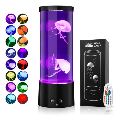 Lámpara De Medusas J&r 6606b-21 Con Control Remoto