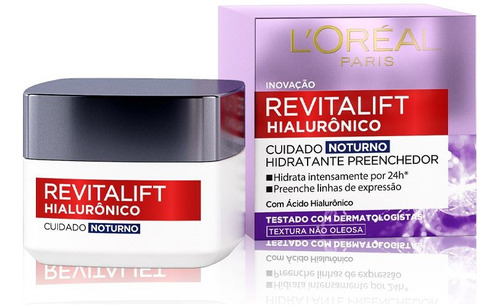 Creme Hidratante Facial Revitalift Hialurônico Noturno 49g L'oréal Paris