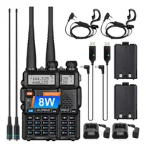 Comprar Paquete De 2 Radios Baofeng Uv-5r: 8 W De Doble Banda Con Ca