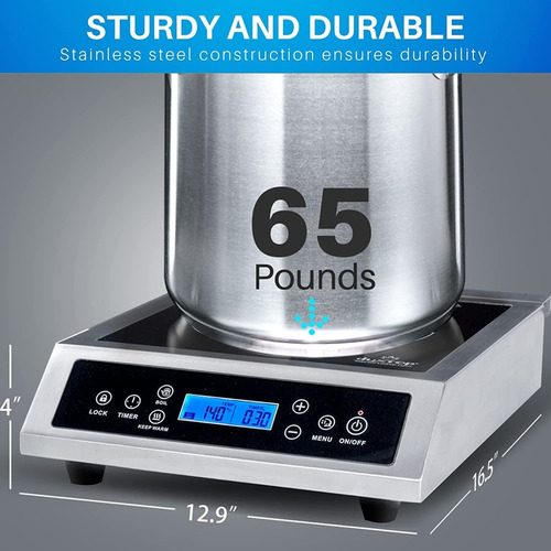 Anafe Inducción Profesional Para Cocina 1800 W
