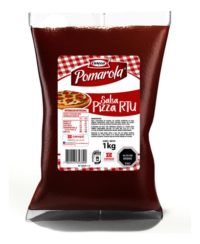 Salsa Para Pizza Rtu Pomarola 1 Kg(2 Unid)super