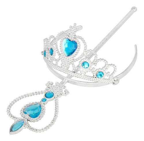 Disfraz De Princesa Vestir Accessary Tiara Y Varita Set Plat