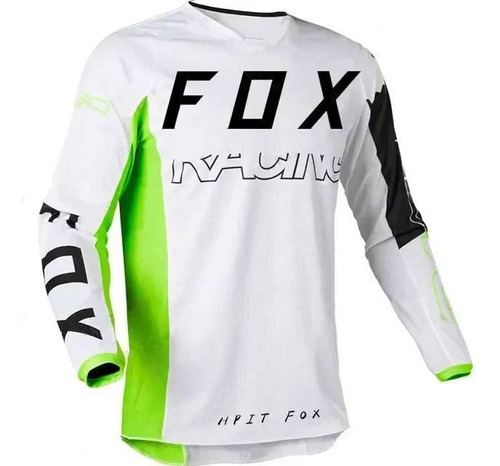 Jersey Fox Racing -white Motocross Mtb Enduro Atv Rzr